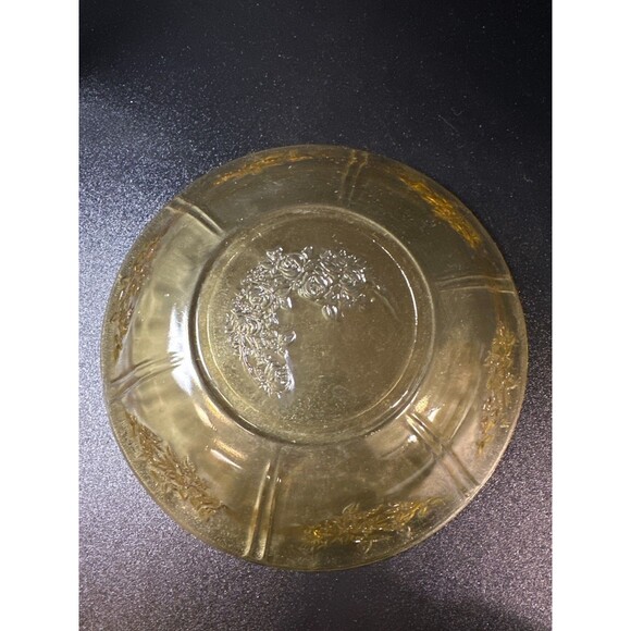 Federal Glass Sharon Amber 8.5" Bowl - Picture 6 of 6